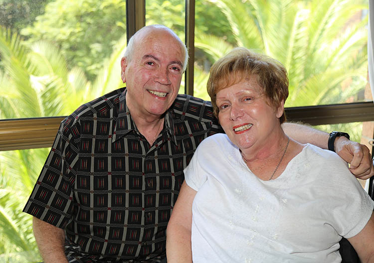 Hunters Hill resident Dennis with his late wife Marion